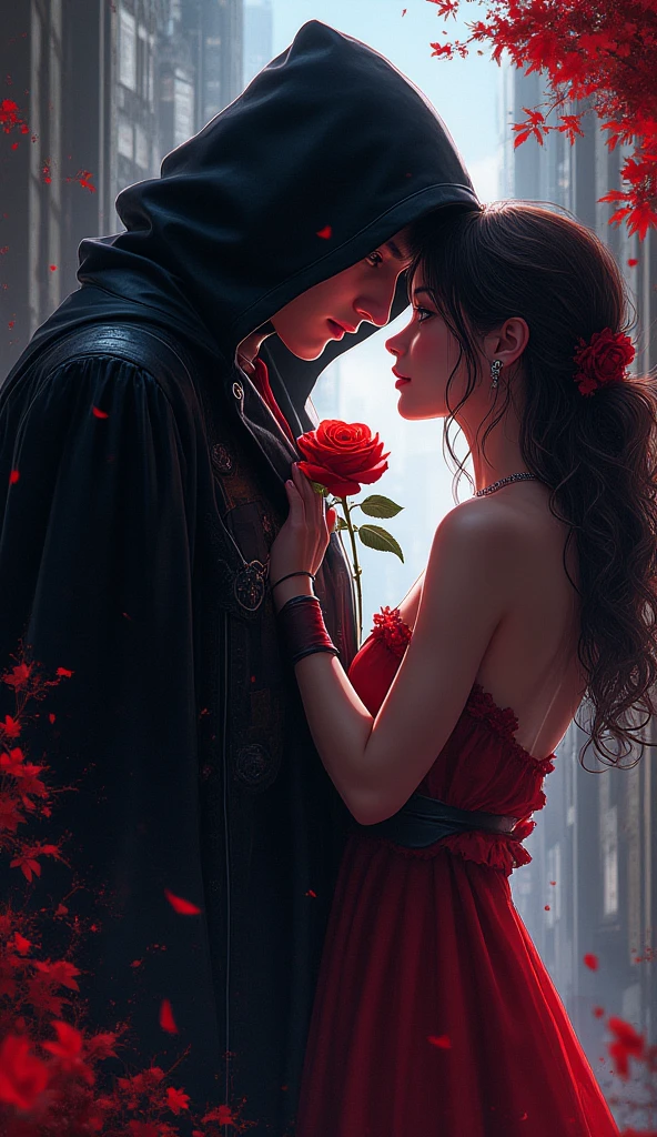 Create a vibrant realistic anime-style illustration that shows