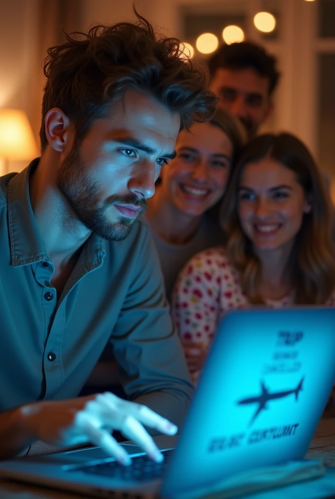"Close-up dramatic portrait in 9:16 format: A 30-year-old European man 