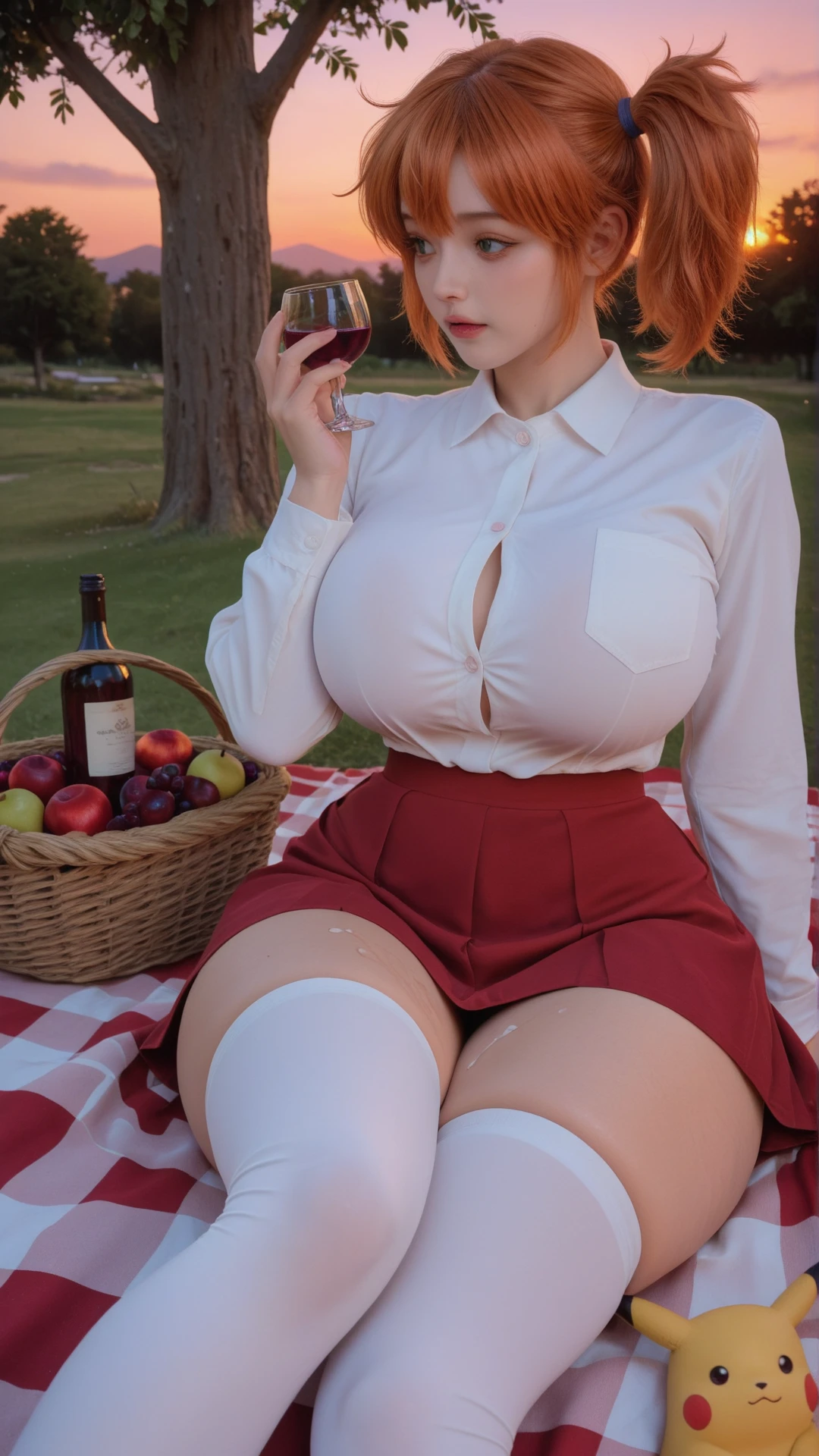 1girl( , misty, messy hair , side ponytail, japanese, student uniform