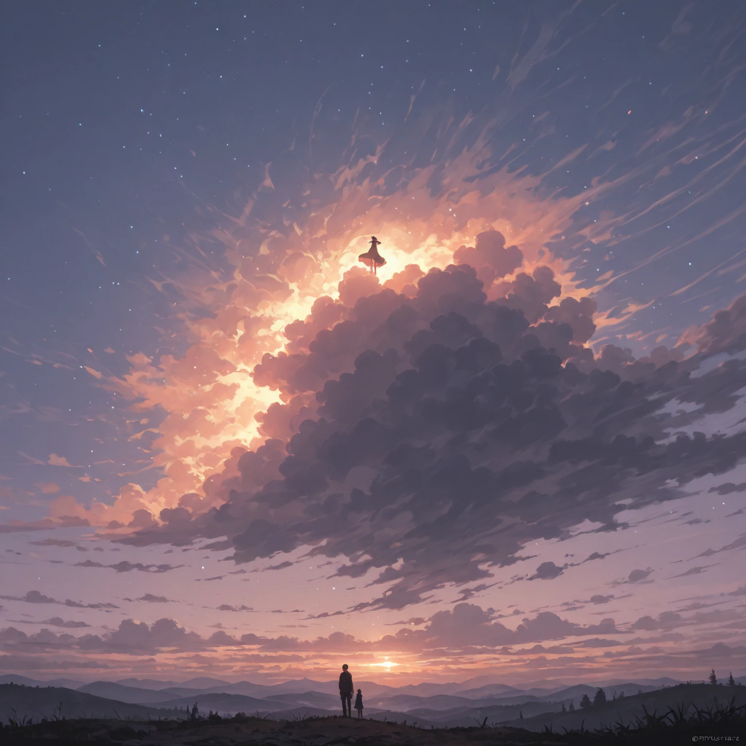 A strange island floating in the sky