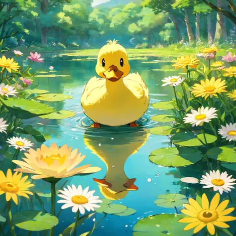 The Ponds Promise

In a serene countryside, Daisy, a small yellow duck, gazes at the shimmering pond, her heart brimming with ex...