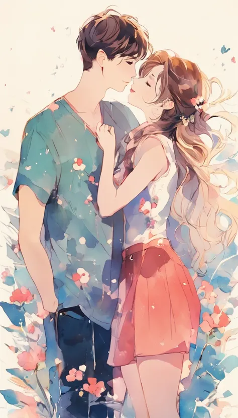 1boy, 1girl,couple,