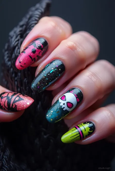 Monster High inspired nails