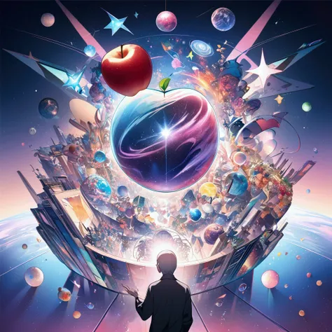 apple、Event、Steve Jobs、dog、AI Art、beautiful、universe、Metaverse、cool、Nft 、game、music、trend、apple