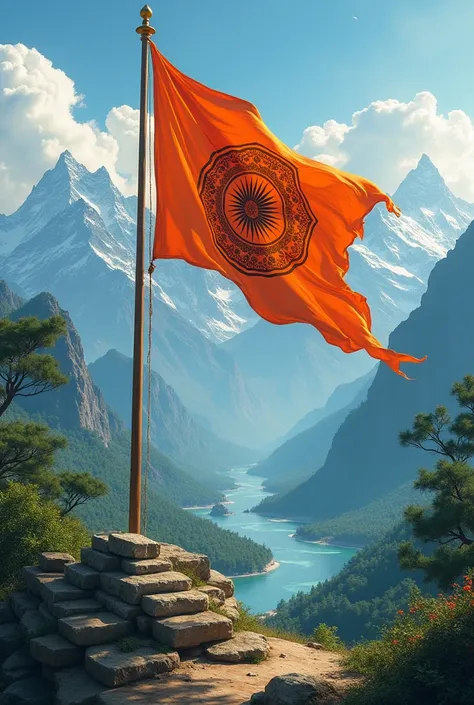 Hindu rashtra orenge phalak akhand Bharat 