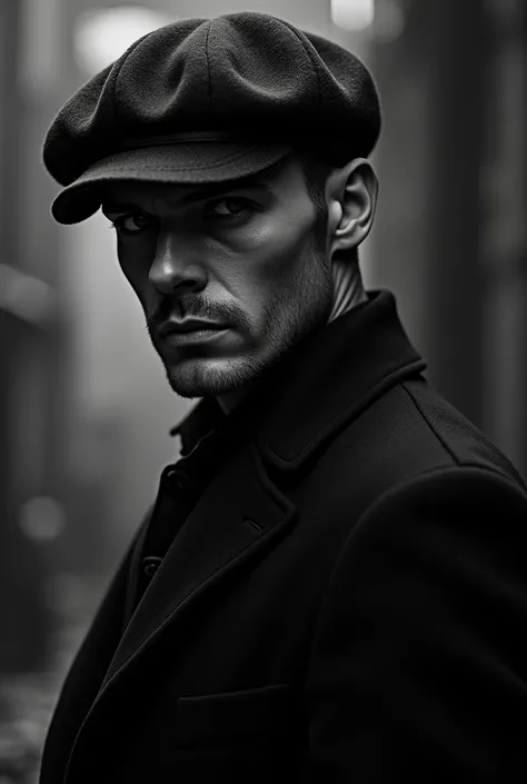 Thomas Shelby black and white dark 