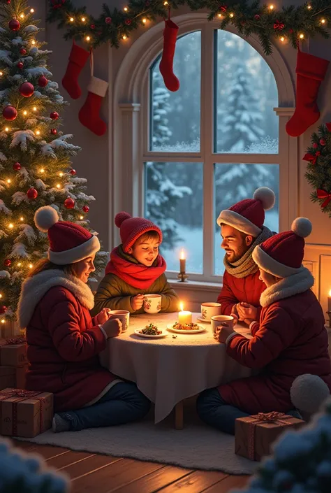 Generate An Image Of Christmas Eve
