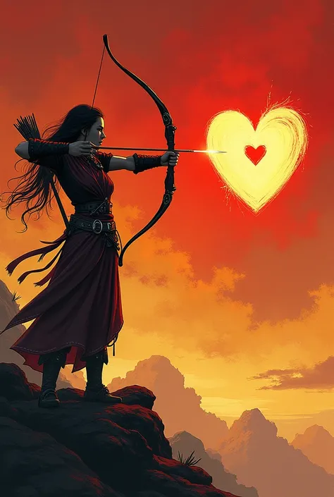 - **Symbol of Sagittarius**: Use the traditional Sagittarius symbol, who is an archer with a bow and arrow.
- **Heart in Target*...