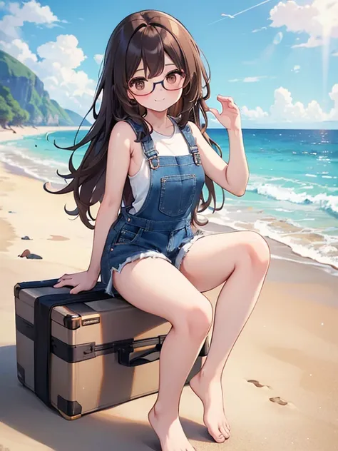 1 female、Brown hair、Brown eyes、Black frame glasses、seductive 、beautiful faces、perfect body。whole body, Best Quality、ultra detail...