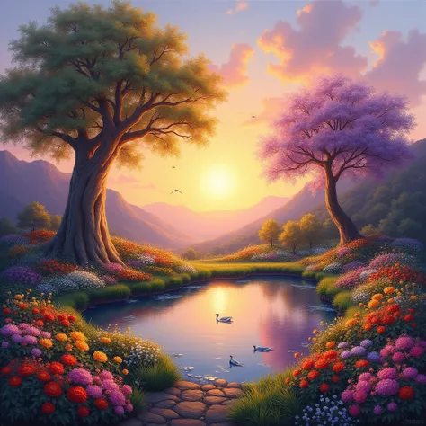 (best quality,4k,8k,height,Masterpiece:1.2),very detailed,(realistic,photorealistic,photo-realistic:1.37),sunset,illustration,oi...