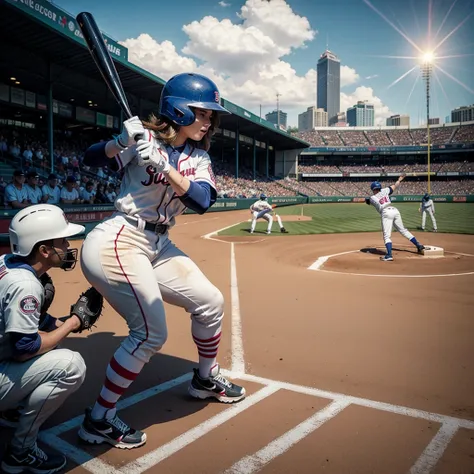 ,Busty,big ass,baseball,Uniform,