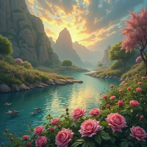  Rose、 Rose、Arabian gardens、11 The city was enveloped in the glory of God、Shining like a jewel、Like Jasper〔Like crystal〕It was c...