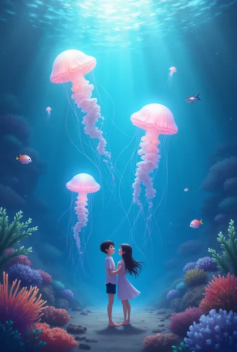 Humane treatment of jellyfish(South Korea)
 anime style