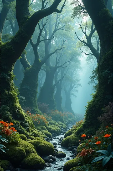 Can you make me a very, very medical forest with grass and trees