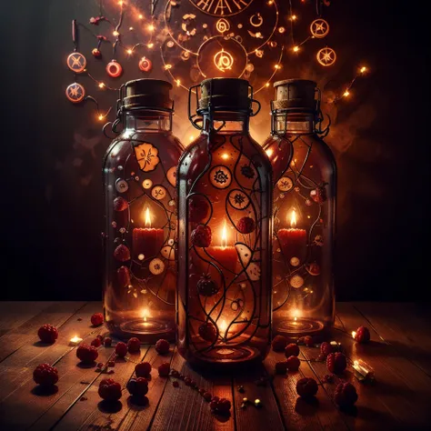 Lots of Raspberry Fruits
Raspberry 
Blueprint 
In the transparent bottle 
Red bottle 
In the bright red bottle
Light bluish loca...