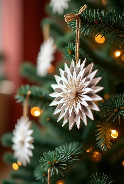 DIY CHRISTMAS TREE TOYS MADE OF PAPER
