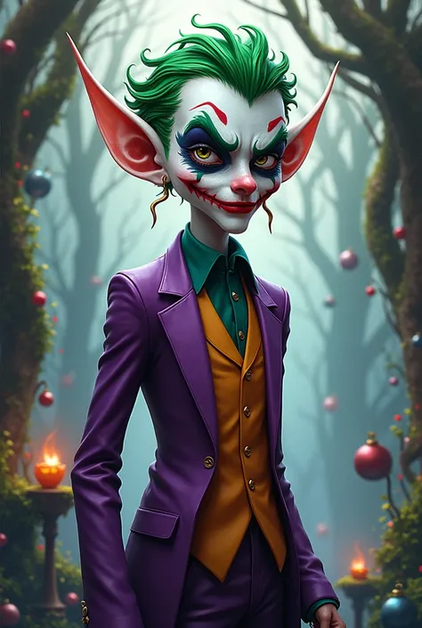  Coloring drawing joker elf
