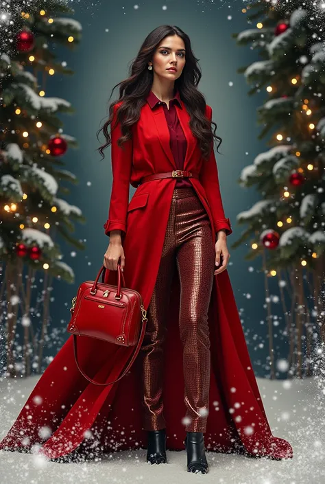  Create a Christmas promotional flyer propaganda, on the products of the company Hsrmes 
