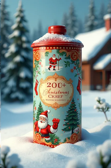 Ink can that includes the Christmas theme and 2000 paints