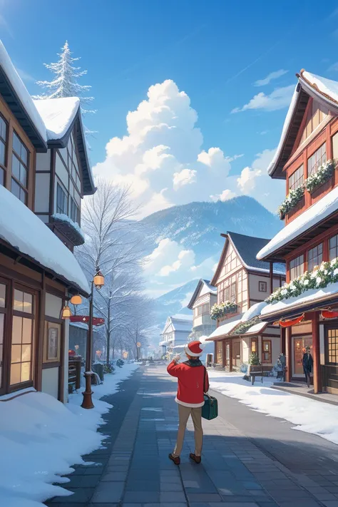   Studio Ghibli style animated film about traveling to tourist spots in Japan 、   Cinematic Film Stills 、 top quality、masterpiec...