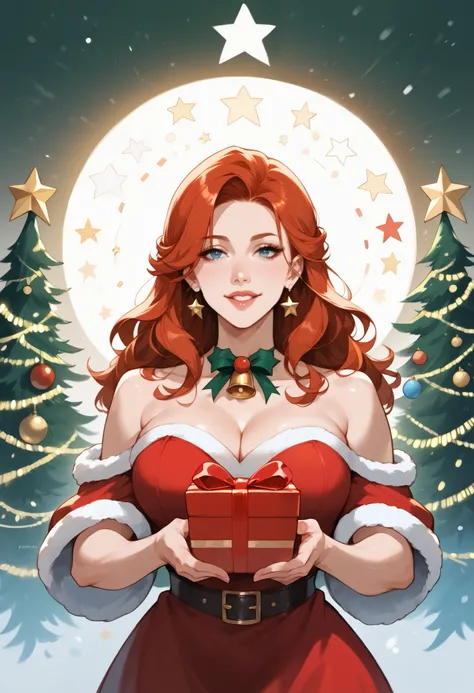 rating_safe, score_9, score_8_up, score_7_up, score_6_up, score_5_up, score_4_up, hires, heart-warming Christmas, featuring a ch...