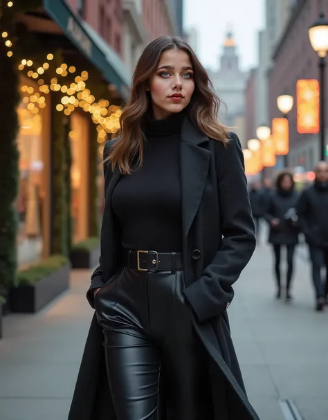
A modern and attractive female influencer named Aurora,sıde profıle shot,  with a curvy yet athletic body shape. She has a defi...