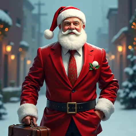 Believe me Santa with Christmas style and lawyer
