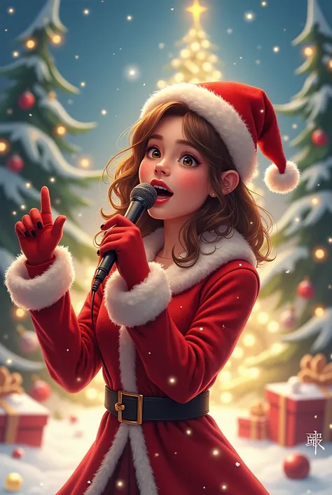  Im a singer and I want to create a merry Christmas post for the Instagram feed 