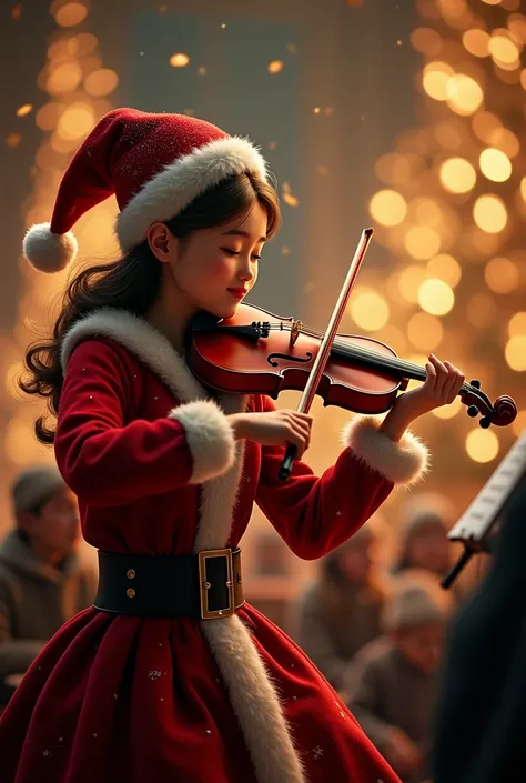 Merry Christmas violin for musicians 