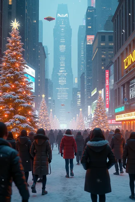 Christmas in New York 2150 year