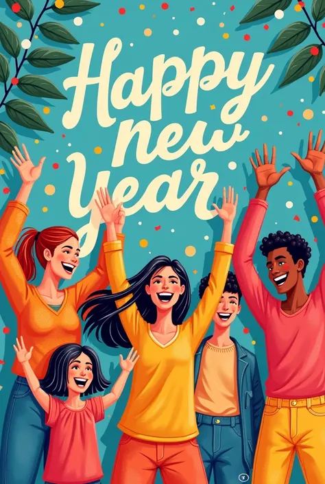 Happy New Year card 