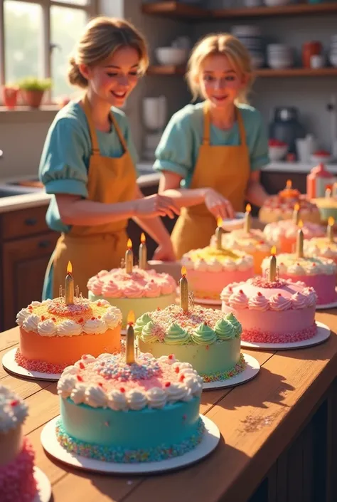 Make cakes for birthday