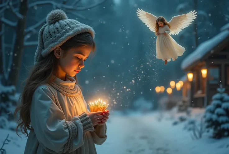   Christmas、Holy Night、(  MATCH SELLING GIRL  )、 MATCH LIGHT  、 NEW FALL  、(  ANGEL IS COMING DOWN)、 wallpaper、  high quality 、 ...