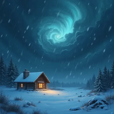  The storm covers the hazy sky,
 swirls of snow ;
that, like a beast, she will howl ,
that заплачет, like a  !  Night over a lon...