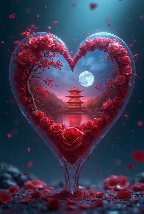  is digital art. Write the name Eva in a line of roses  ,Conceptual art,  The octane show  , isometric realistic ,Dreamlike scen...