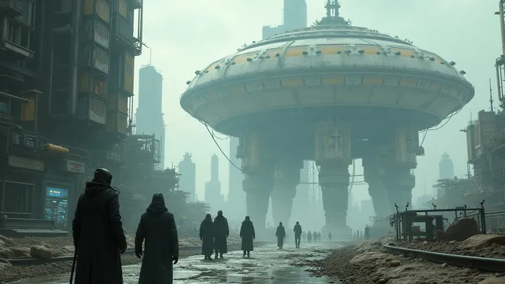 hyper detailed masterpiece, dynamic, awesome quality,DonMT3chW0rld muted, tech, scifi, 