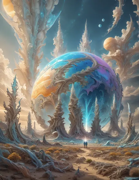  realistic large format photos in RAW format ,  Imagining Alien Scenery ,   if there was a soft planet made of transparent photo...