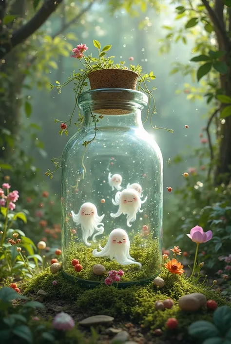 Little ghosts locked in a bottle of nature 