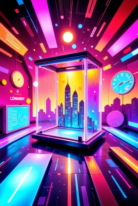 create a logo for a blog called ‘Lombardy Virtual Virtual’ use the idea of ​​a showcase that presents journalistic news from the...