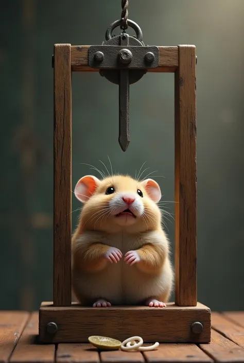 Create a hamster under a giutine
