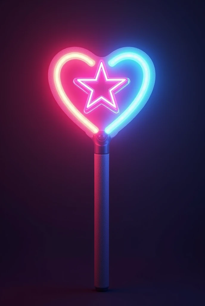 One side heart one side star kpop lightstick