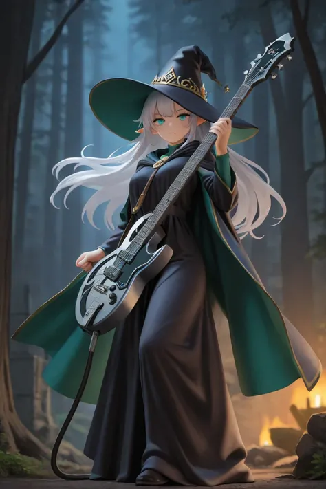 Wear clothes that are less revealing、A veteran elf wizard with a wand that can also be used as a magical aid to weapons that are...