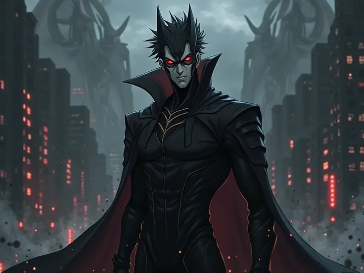 
make a villain image from the anime My Hero Academy