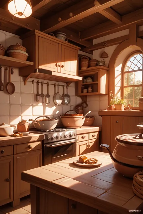  Europe　Old house　fantasy　kitchen　There are many things　熊cafe