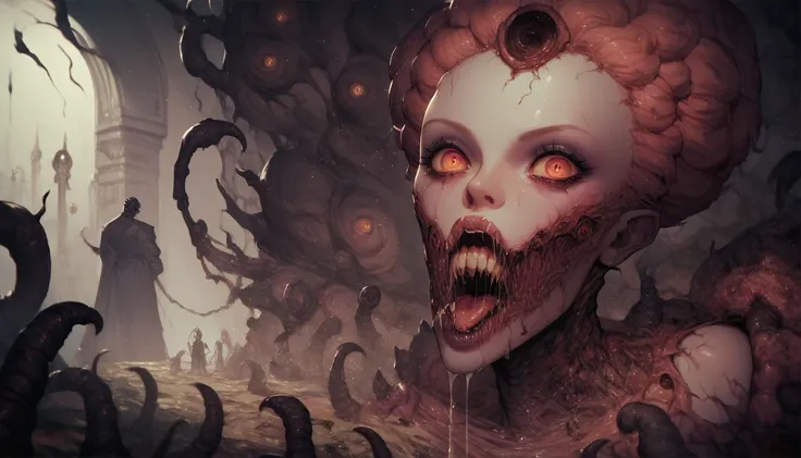 Depravity, ((Pornographic Nightmare)), Dark Surrealism, Surreal Horror, Erotic Surrealism 