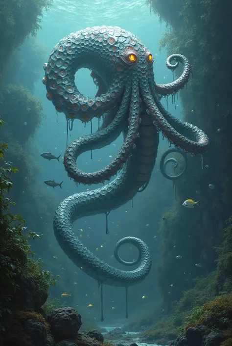 Combination of octopus and snake
