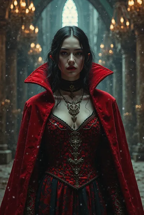 Vampire aesthetic, Crimson red Velvet , vampire bat Jewelry, old Castle , moon 
