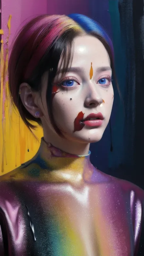 Android beauty, Powerful paintings inspired by Francis Bacon, Ultra realistic surrealism, Hyperrealism, Fear, Art, Hyper real pa...