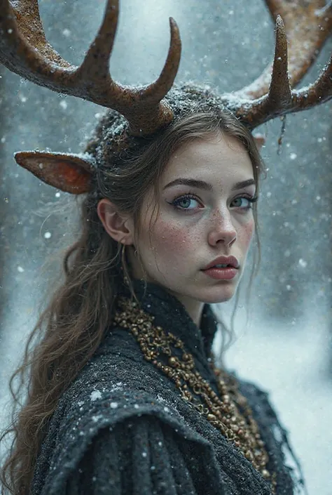 Queen women with mix moose Face 