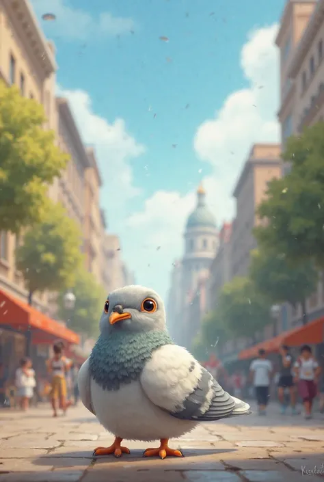 "A small, cute pigeon named Raju always dreams of flying high in the sky